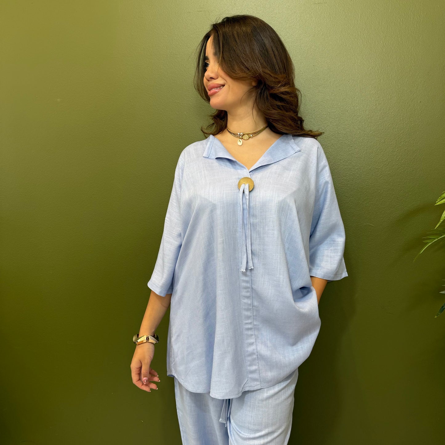 Ensemble en Lin Naturel 🌿 2pcs
