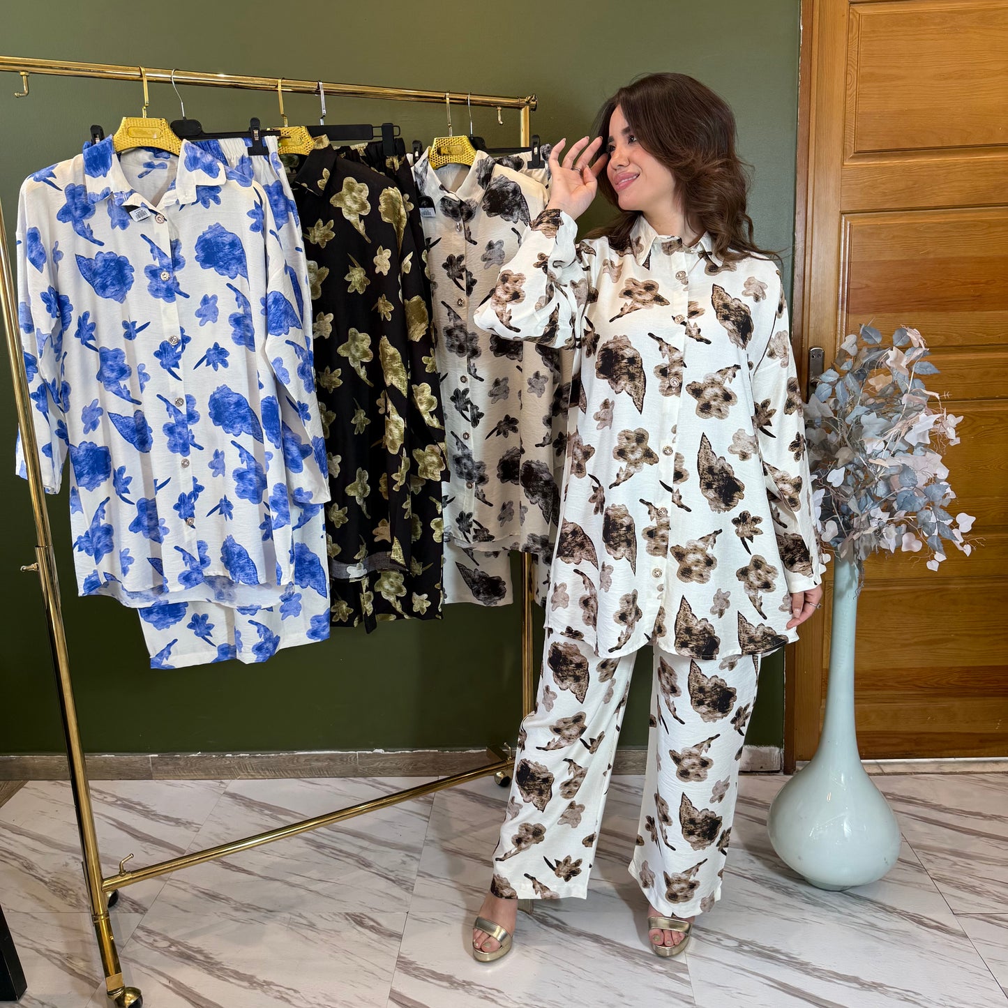 Ensemble en Lin 2pcs