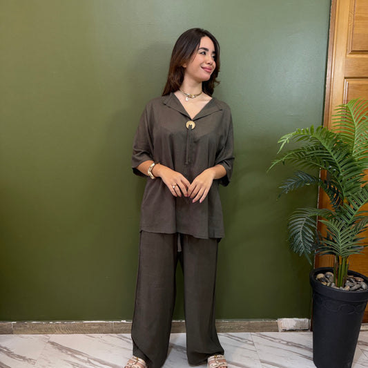Ensemble en Lin Naturel 🌿 2pcs