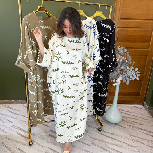 Robe OVER SIZE  En LIN (BKH03)